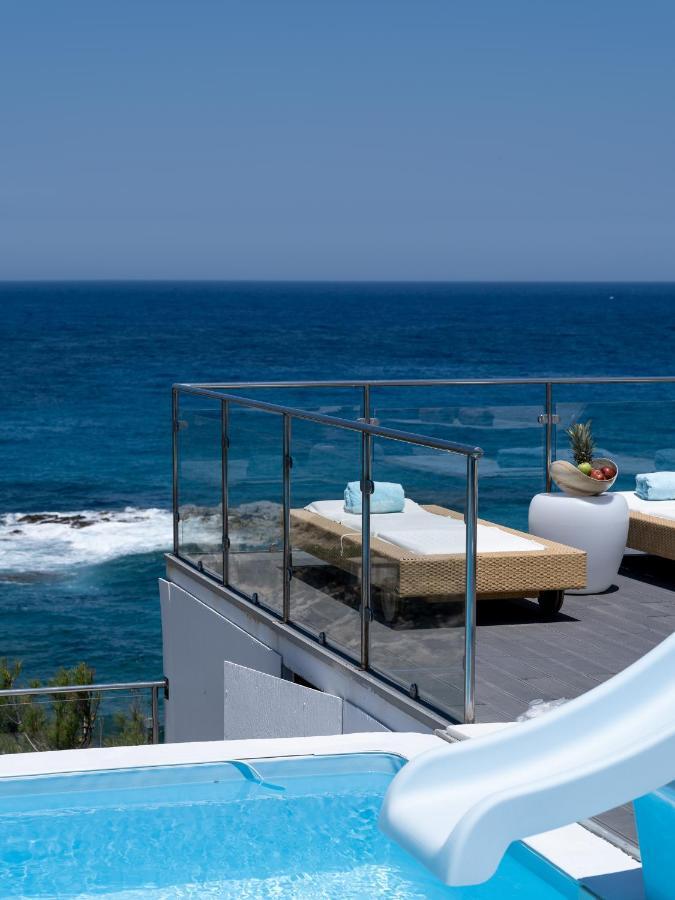 Icarus Luxury Beachfront Villa Gialiskari  Bagian luar foto