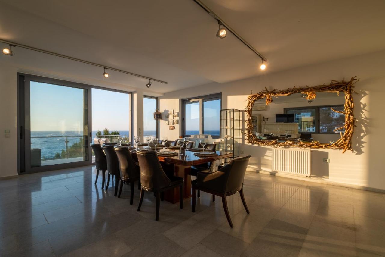 Icarus Luxury Beachfront Villa Gialiskari  Bagian luar foto